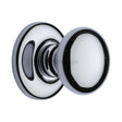 Heritage Brass Door Furniture Polished Chrome / Round Centre Door Knob Heritage Brass - Centre Door Knob Round Design 3" Polished Chrome Finish