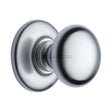 Heritage Brass Door Furniture Satin Chrome / Round Centre Door Knob Heritage Brass - Centre Door Knob Round Design 3" Satin Chrome Finish