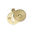 Heritage Brass Door Furniture Satin Brass / Mortice Key Profile Escutcheons Heritage Brass - Covered Keyhole Reeded Satin Brass Finish