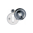 Heritage Brass Door Furniture Polished Chrome / Mortice Key Profile Escutcheons Heritage Brass - Covered Keyhole Round Polished Chrome Finish