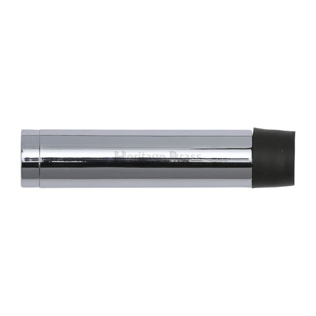 Heritage Brass Door Furniture Polished Chrome / Projection Door Stop Heritage Brass - Cylindrical Door Stop Without Rose 64mm Polished Chrome Finish