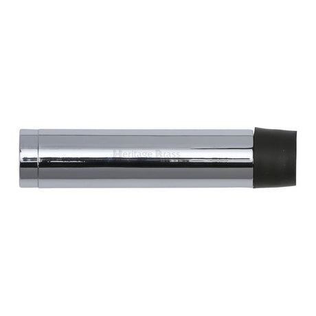 Heritage Brass Door Furniture Polished Chrome / Projection Door Stop Heritage Brass - Cylindrical Door Stop Without Rose 76mm Polished Chrome Finish