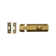 Heritage Brass Accessories Antique Brass / Straight Surface Bolts / 100mm / 4" Heritage Brass - Door Bolt Flat 4" Antique Brass Finish