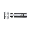 Heritage Brass Accessories Polished Chrome / Straight Surface Bolts / 100mm / 4" Heritage Brass - Door Bolt Flat 4" Polished Chrome Finish