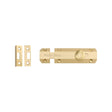 Heritage Brass Accessories Satin Brass / Straight Surface Bolts / 100mm / 4" Heritage Brass - Door Bolt Flat 4" Satin Brass Finish