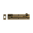 Heritage Brass Accessories Antique Brass / Cranked Surface Bolts / 150mm / 6" Heritage Brass - Door Bolt Necked 6" x 1.5" Antique Brass Finish
