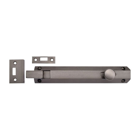 Heritage Brass Accessories Matt Bronze / Cranked Surface Bolts / 200mm / 8" Heritage Brass - Door Bolt Necked Flat 8" Matt Bronze Finish