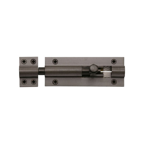 Heritage Brass Accessories Matt Bronze / Straight Surface Bolts / 100mm / 4" Heritage Brass - Door Bolt Straight 4" x 1.25" Matt Bronze Finish