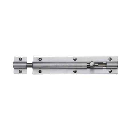 Heritage Brass Accessories Satin Chrome / Straight Surface Bolts / 150mm / 6" Heritage Brass - Door Bolt Straight 6" x 1.25" Satin Chrome Finish