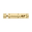 Heritage Brass Accessories Satin Brass / Straight Surface Bolts / 150mm / 6" Heritage Brass - Door Bolt Straight 6" x 1.5" Satin Brass Finish