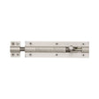 Heritage Brass Accessories Satin Nickel / Straight Surface Bolts / 150mm / 6" Heritage Brass - Door Bolt Straight 6" x 1.5" Satin Nickel Finish