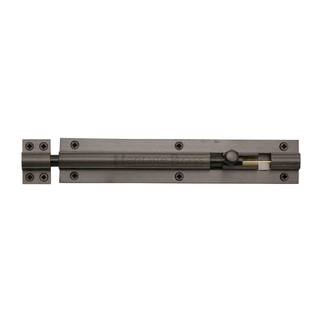 Heritage Brass Accessories Matt Bronze / Straight Surface Bolts / 200mm / 8" Heritage Brass - Door Bolt Straight 8" x 1.5" Matt Bronze Finish