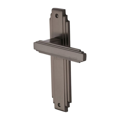 Heritage Brass Door Furniture Matt Bronze / Latch Handles Heritage Brass - Door Handle Lever Latch Astoria Design Matt Bronze Finish