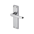 Heritage Brass Door Furniture Polished Chrome / Latch Handles Heritage Brass - Door Handle Lever Latch Victoria Design Polished Chrome Finish