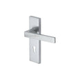 Heritage Brass Door Furniture Satin Chrome / Std. Lock Handles Heritage Brass - Door Handle Lever Lock Delta Design Satin Chrome Finish