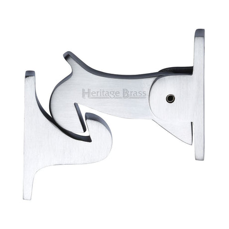 Heritage Brass Accessories Satin Chrome / Door Holder Heritage Brass - Door Holder Gravity Design Satin Chrome Finish