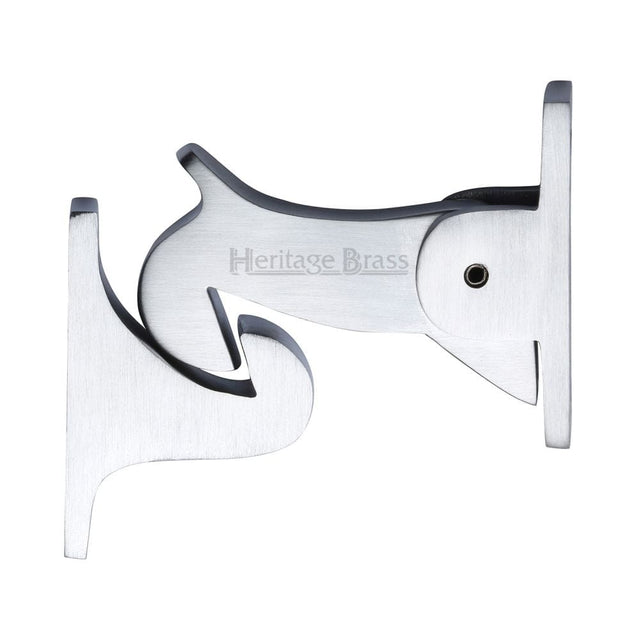 Heritage Brass Accessories Satin Chrome / Door Holder Heritage Brass - Door Holder Gravity Design Satin Chrome Finish