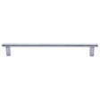 Heritage Brass Door Furniture Polished Chrome / Pull Handles (Bolt Through) Heritage Brass - Door Pull Handle 19mm Round Bar Design 489mm Polished Chrome Finish