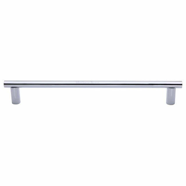 Heritage Brass Door Furniture Polished Chrome / Pull Handles (Bolt Through) Heritage Brass - Door Pull Handle 19mm Round Bar Design 489mm Polished Chrome Finish