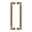 Heritage Brass Door Furniture Antique Brass / Back to Back Fixing Pack Heritage Brass - Door Pull Handle Bauhaus Design 330mm Antique Brass Finish