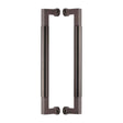 Heritage Brass Door Furniture Matt Bronze / Back to Back Fixing Pack Heritage Brass - Door Pull Handle Bauhaus Design 330mm Matt Bronze Finish