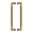 Heritage Brass Door Furniture Polished Brass / Back to Back Fixing Pack Heritage Brass - Door Pull Handle Bauhaus Design 330mm Polished Brass Finish