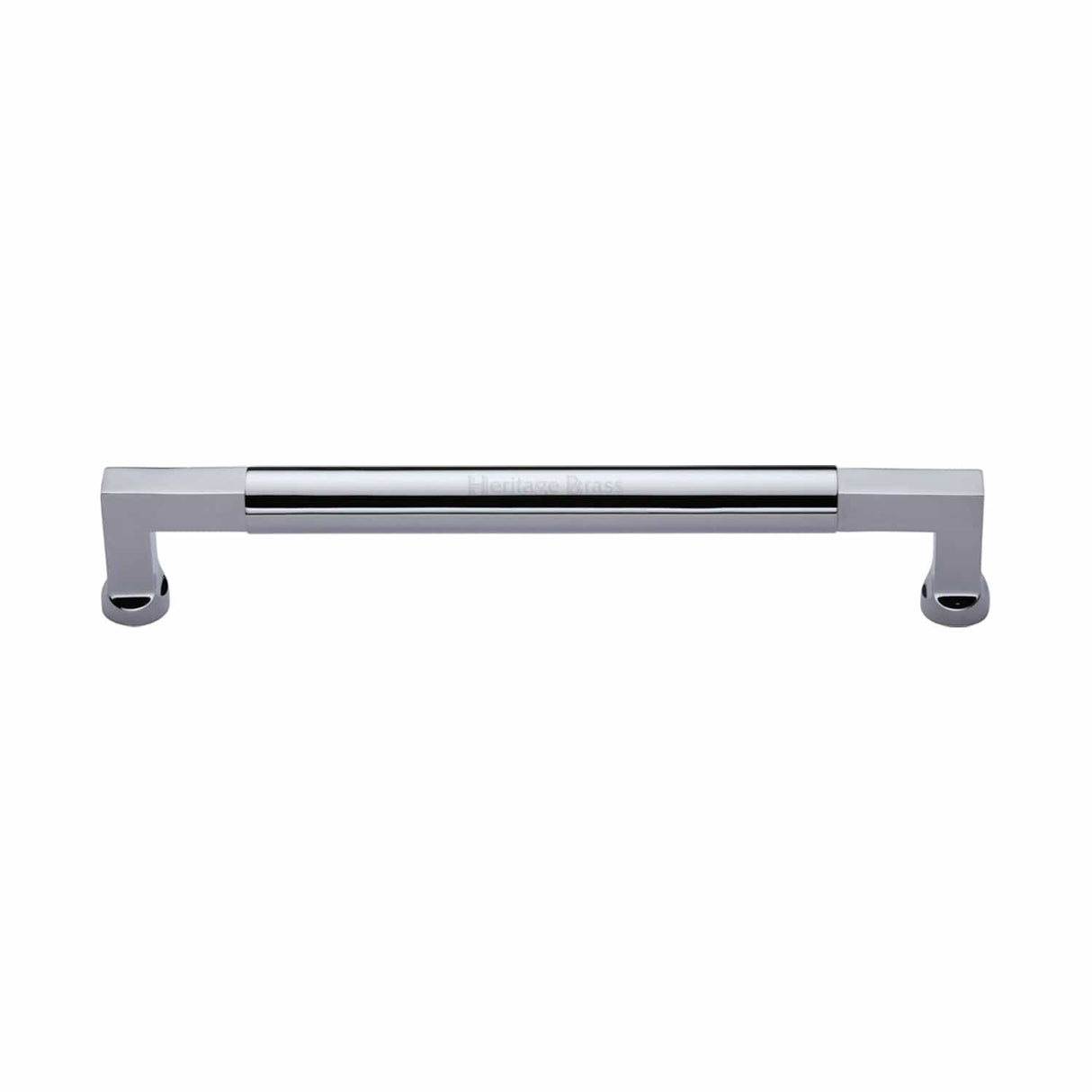 Heritage Brass Door Furniture Polished Chrome / Pull Handles (Bolt Through) Heritage Brass - Door Pull Handle Bauhaus Design 330mm Polished Chrome Finish