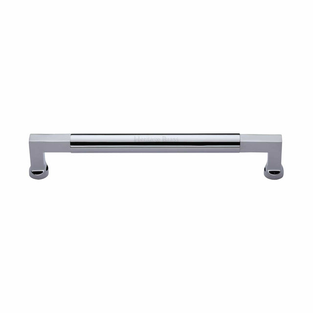 Heritage Brass Door Furniture Polished Chrome / Pull Handles (Bolt Through) Heritage Brass - Door Pull Handle Bauhaus Design 330mm Polished Chrome Finish