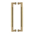 Heritage Brass Door Furniture Satin Brass / Back to Back Fixing Pack Heritage Brass - Door Pull Handle Bauhaus Design 330mm Satin Brass Finish