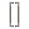 Heritage Brass Door Furniture Satin Nickel / Back to Back Fixing Pack Heritage Brass - Door Pull Handle Bauhaus Design 330mm Satin Nickel Finish
