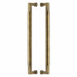 Heritage Brass Door Furniture Antique Brass / Back to Back Fixing Pack Heritage Brass - Door Pull Handle Bauhaus Design 483mm Antique Brass Finish