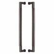 Heritage Brass Door Furniture Matt Bronze / Back to Back Fixing Pack Heritage Brass - Door Pull Handle Bauhaus Design 483mm Matt Bronze Finish