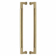 Heritage Brass Door Furniture Satin Brass / Back to Back Fixing Pack Heritage Brass - Door Pull Handle Bauhaus Design 483mm Satin Brass Finish