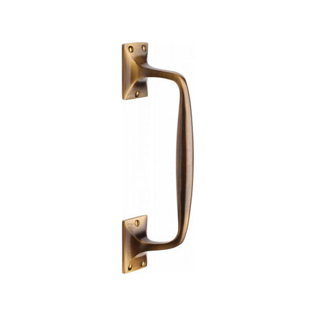 Heritage Brass Door Furniture Antique Brass / Pull Handles (Face Fix) Heritage Brass - Door Pull Handle Cranked Design 10" Antique Brass Finish