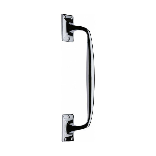 Heritage Brass Door Furniture Polished Chrome / Pull Handles (Face Fix) Heritage Brass - Door Pull Handle Cranked Design 12" Polished Chrome Finish