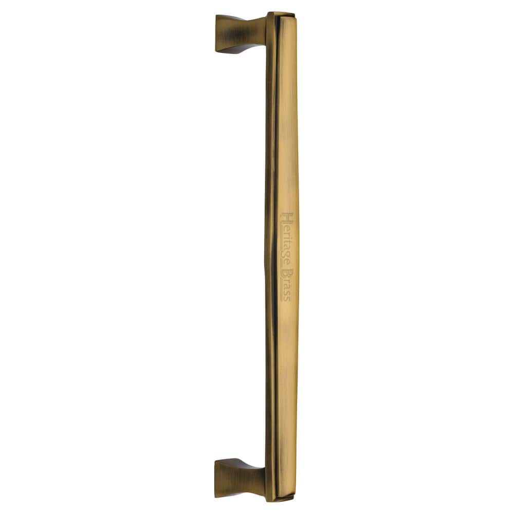 Heritage Brass Door Furniture Antique Brass / Pull Handles (Bolt Through) Heritage Brass - Door Pull Handle Deco Design 305mm Antique Brass Finish