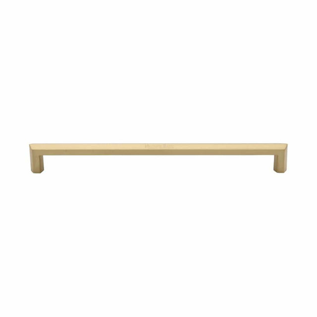 Heritage Brass Door Furniture Satin Brass / Pull Handles (Bolt Through) Heritage Brass - Door Pull Handle Hexagonal Design 328mm Satin Brass Finish