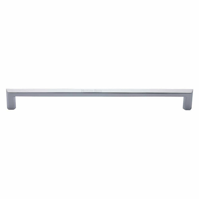 Heritage Brass Door Furniture Polished Chrome / Pull Handles (Bolt Through) Heritage Brass - Door Pull Handle Hexagonal Design 480mm Polished Chrome Finish