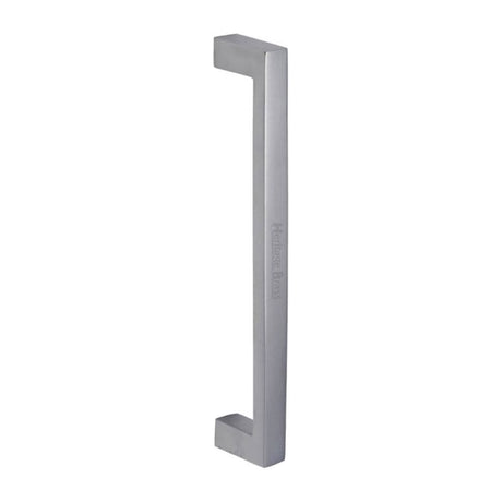 Heritage Brass Door Furniture Satin Chrome / Pull Handles (Bolt Through) Heritage Brass - Door Pull Handle Satin Chrome Finish