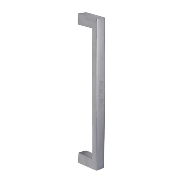 Heritage Brass Door Furniture Satin Chrome / Pull Handles (Bolt Through) Heritage Brass - Door Pull Handle Satin Chrome Finish