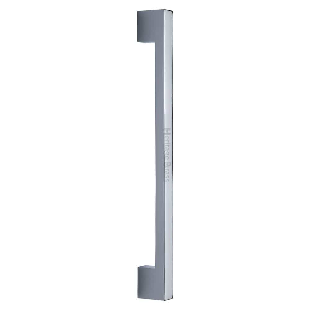Heritage Brass Door Furniture Polished Chrome / Pull Handles (Bolt Through) Heritage Brass - Door Pull Handle Urban Design 457mm Polished Chrome Finish