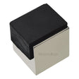 Heritage Brass Door Furniture Polished Nickel / Floor Door Stop Heritage Brass - Door Stop Square Floor Mounted Design Polished Nickel Finish