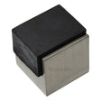 Heritage Brass Door Furniture Satin Nickel / Floor Door Stop Heritage Brass - Door Stop Square Floor Mounted Design Satin Nickel Finish