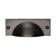 Heritage Brass Cabinet Hardware Matt Bronze / Cabinet Cup Pulls Heritage Brass - Drawer Cup Pull Cheshire Design Matt Bronze Finish