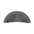 Heritage Brass Cabinet Hardware Matt Bronze / Cabinet Cup Pulls / 57mm c/c Heritage Brass - Drawer Cup Pull Crescent Hammered Design Matt Bronze finish
