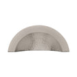 Heritage Brass Cabinet Hardware Satin Nickel / Cabinet Cup Pulls / 57mm c/c Heritage Brass - Drawer Cup Pull Crescent Hammered Design Satin Nickel finish