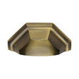 Heritage Brass Cabinet Hardware Antique Brass / Cabinet Cup Pulls / 89mm c/c Heritage Brass - Drawer Cup Pull Deco Design 89mm CTC Antique Brass Finish