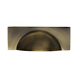 Heritage Brass Cabinet Hardware Antique Brass / Cabinet Cup Pulls / 57mm c/c Heritage Brass - Drawer Cup Pull Hampshire Design 57mm CTC Antique Brass Finish