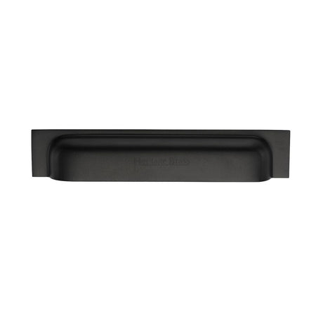 Heritage Brass Cabinet Hardware Matt Black / Cabinet Cup Pulls / 152 / 178mm c/c Heritage Brass - Drawer Cup Pull Military Design 152mm CTC Matt Black Finish
