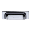 Heritage Brass Cabinet Hardware Polished Chrome / Cabinet Cup Pulls / 152 / 178mm c/c Heritage Brass - Drawer Cup Pull Military Design 152mm CTC Polished Chrome Finish